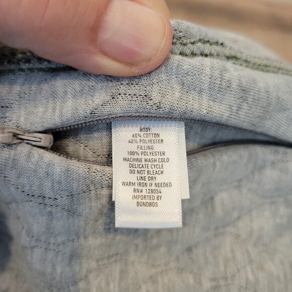 Bonobos Men’s Quilted Vest in Green / Gray Size Large - Picture 7 of 8